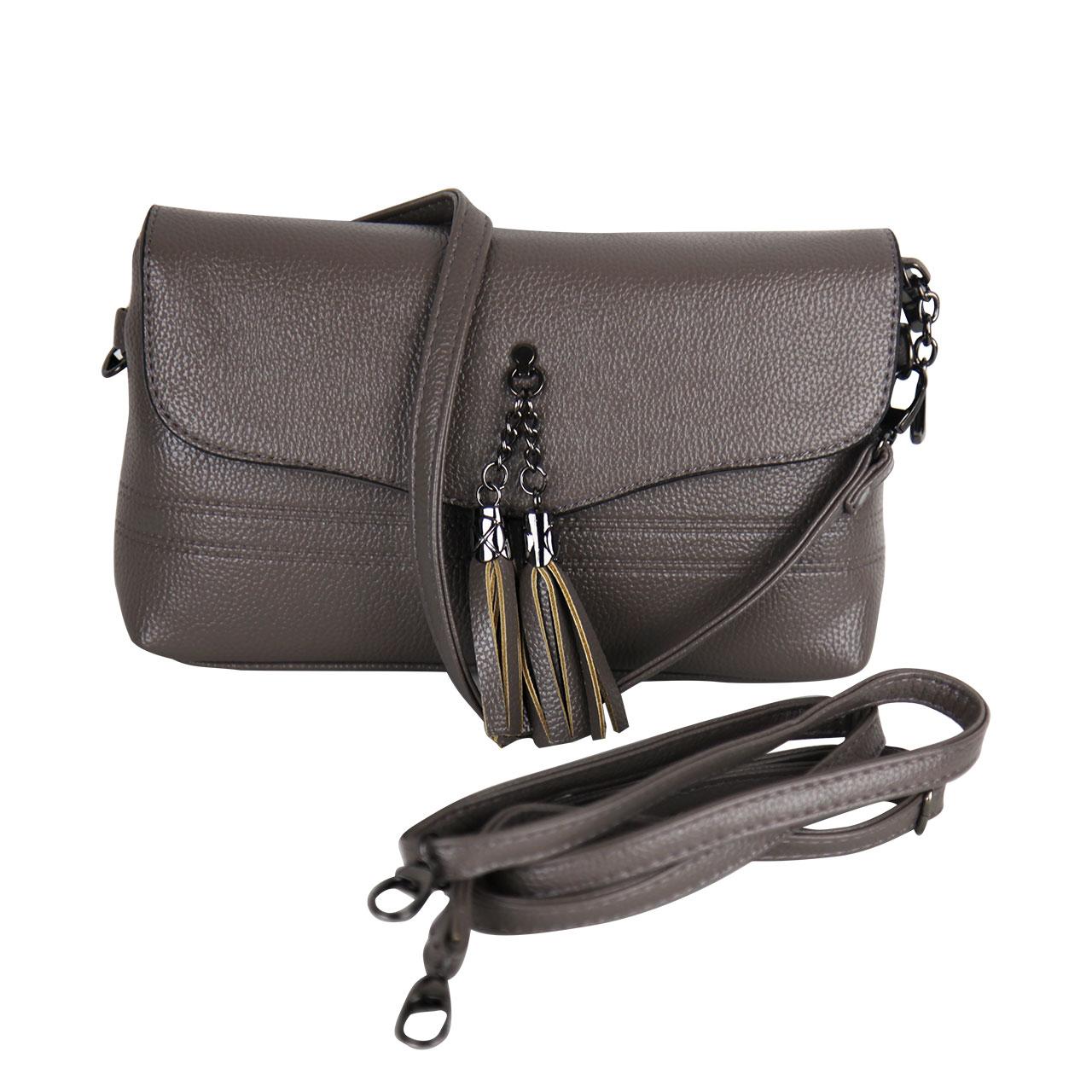 Wear It With Style: Classy Ash Leather Designer Crossbody Bag With Wide  Strap