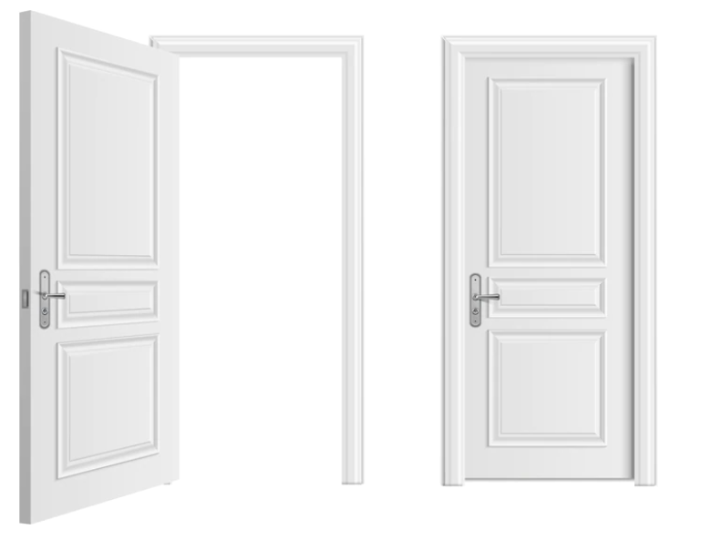 door frame designs
White outward opening door with silver handles, its strong and elegant.