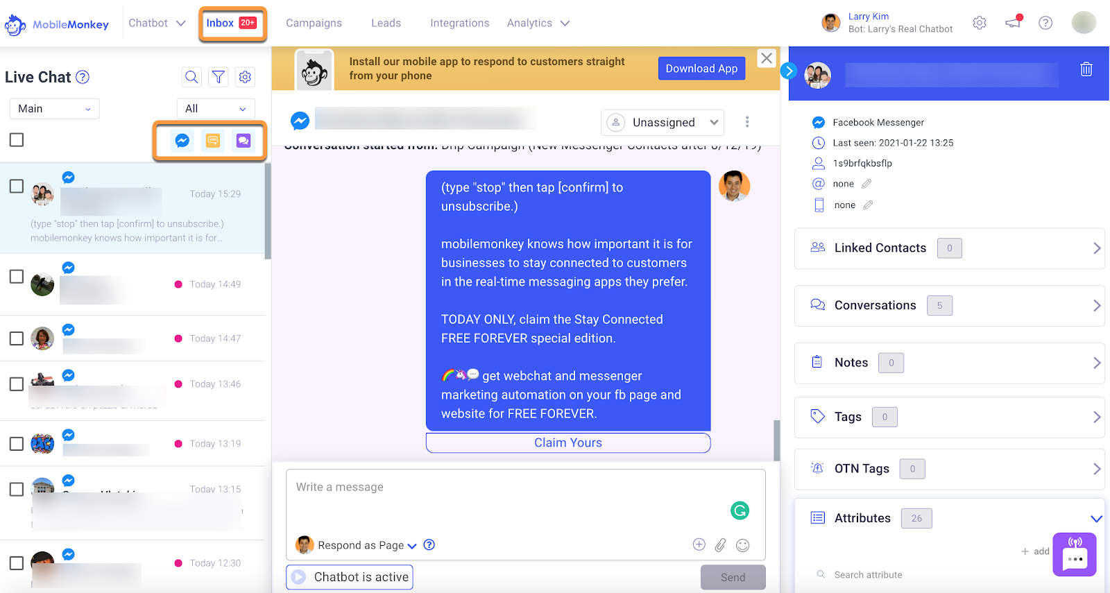 Facebook ad manager live chat