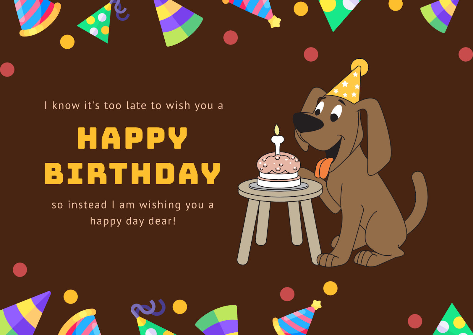Birthday Card designed with DocHipo's Birthday Illustration