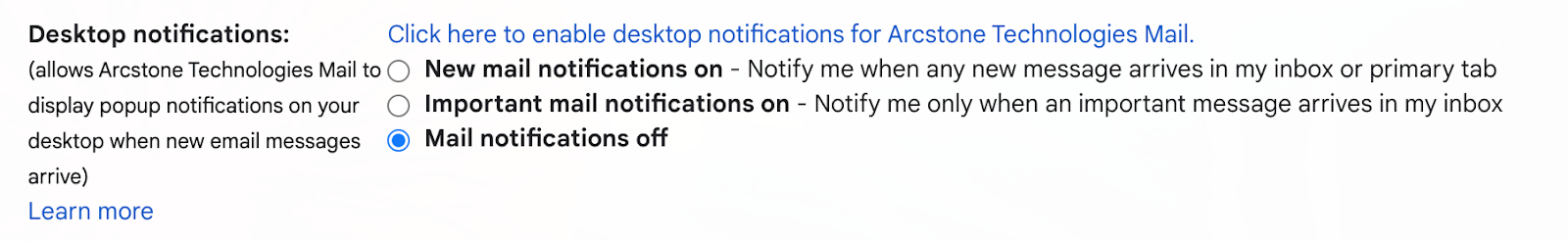 how to turn off gmail notifications