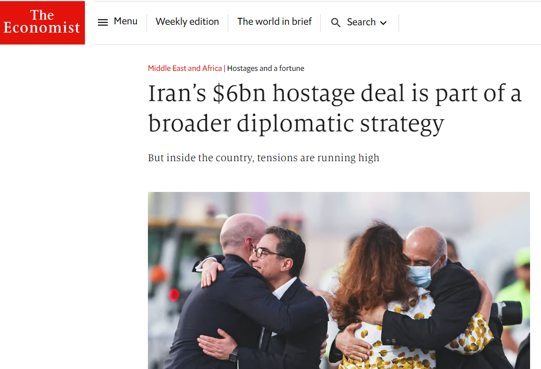 آزادی ۶ میلیارد دلار مسدود شده ایران از نگاه اکونومیست