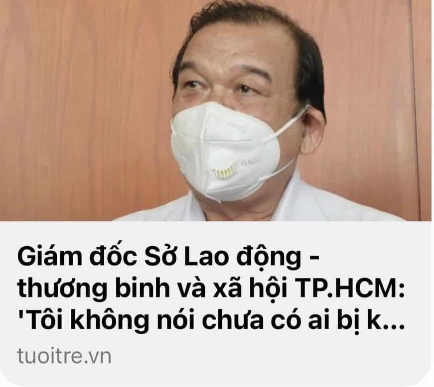 GIÁM ĐỐC SỞ LĐ-TBXH LÊ MINH TẤN: NHỔ RA RỒI LẠI LIẾM?