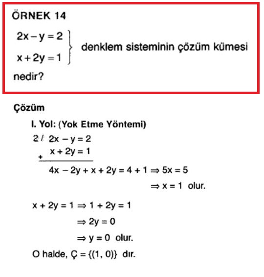 denklem nedir denklem turleri nelerdir ozel ders alani