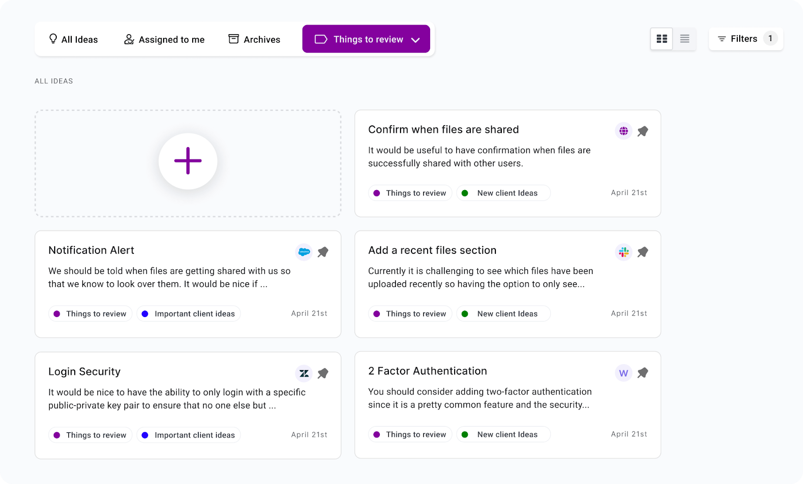 Capture Your Team's Ideas With Chisel Idea Box