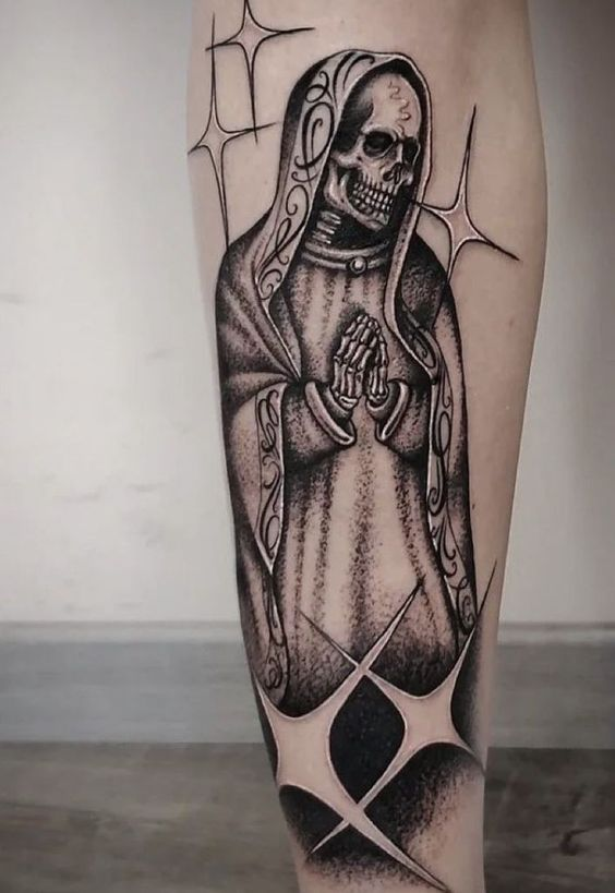 santa muerte tattoo