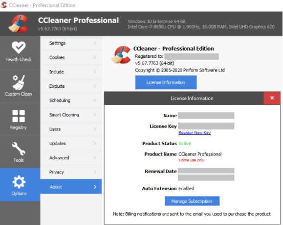 CCLEANER professional