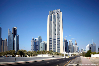 The Index is a 328 m tall, 80-story skyscraper in Dubai. 