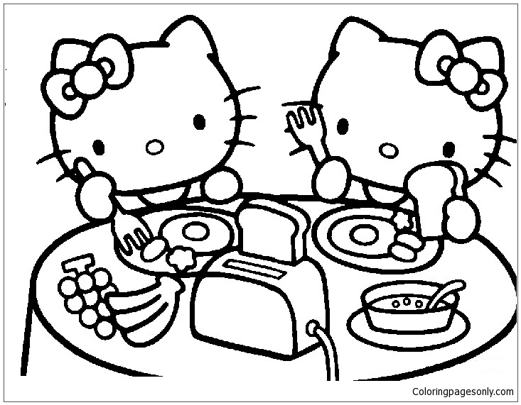 Astounding Hello Kitty Coloring Pages