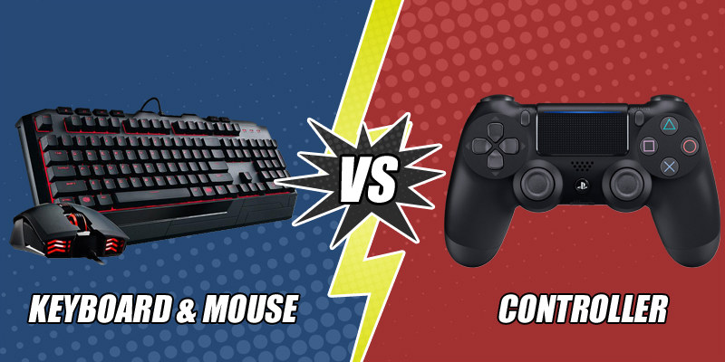 Use Gaming trainer software to transition from controller to mouse and keyboard for gaming.