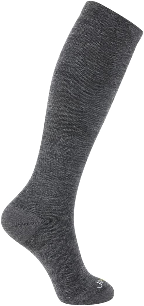 JAVIE Ultra Warm Merino Wool Compression Socks for Men & Women Cushion Crew Socks for Running Cycling Travel (15-20mmHg)