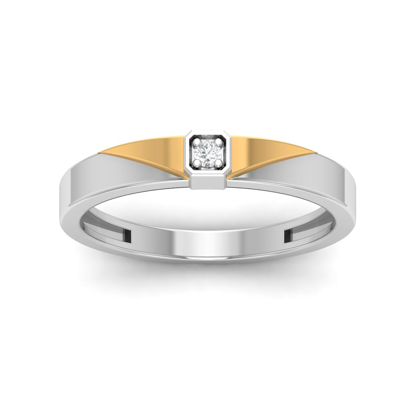Engagement Rings Made of White Gold | White gold square diamond ring