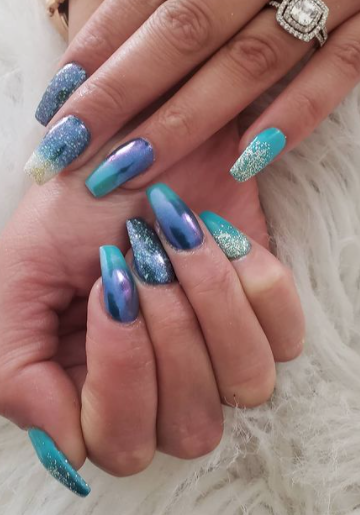 Winter wonderland ombre 