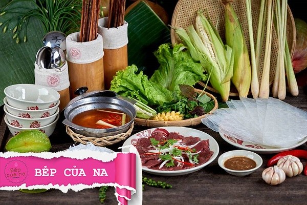 Nguyên liệu nấu bò nhúng dấm