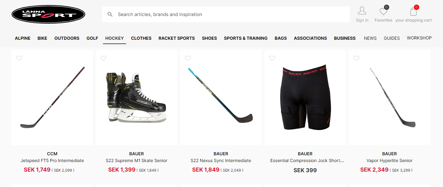 Länna Sport | En riktig sportbutik