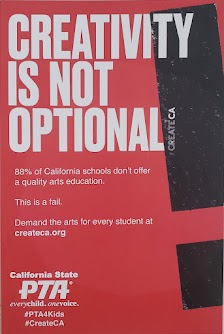 Red Creativity is Not Optional Poster 16"x20"