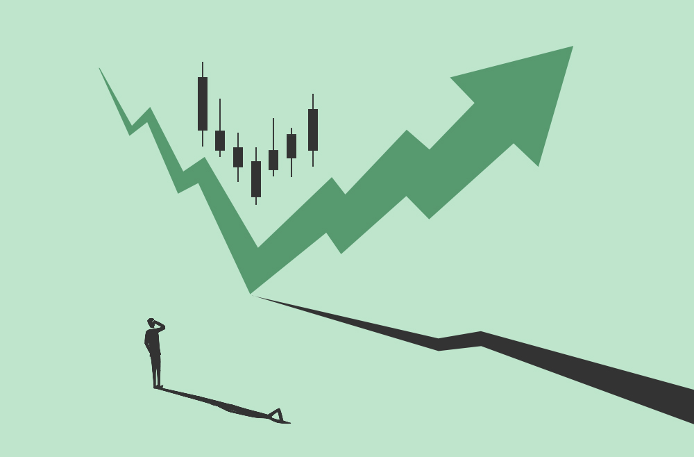 An investor monitoring the price movements to make a choice between crypto vs stock.