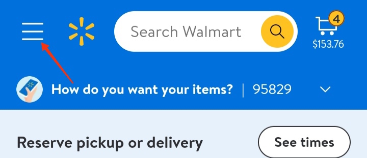 How to delete Walmart account Through the Walmart website - tutorial image 1
