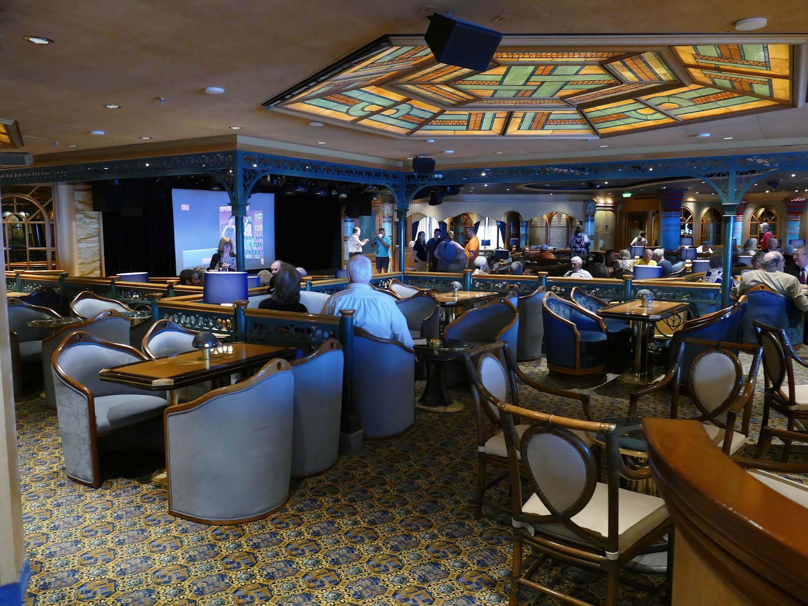 entertainment area onboard a cruise ship