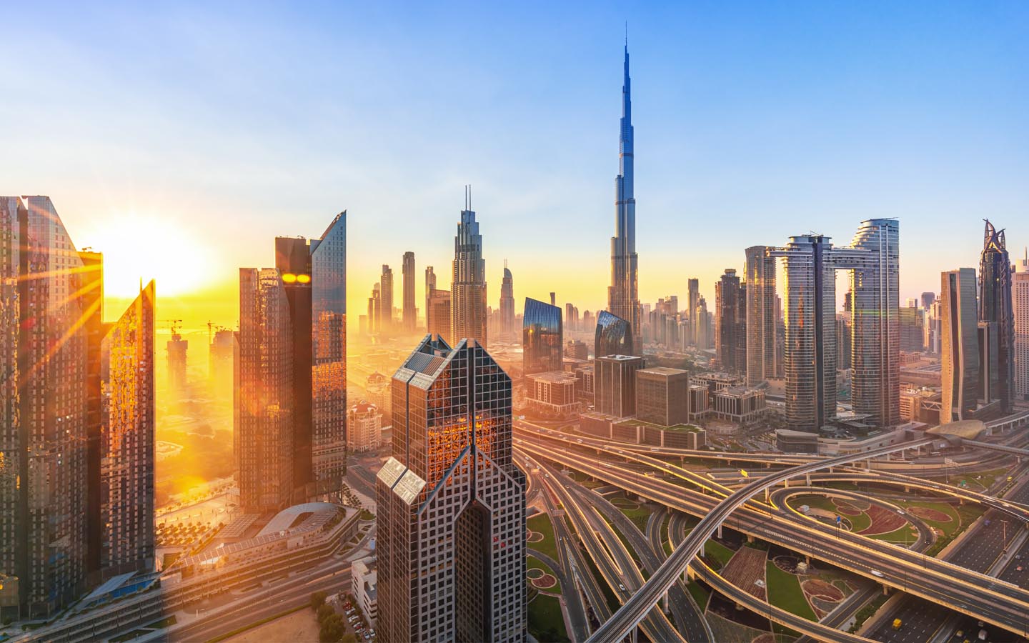 real estate myths in the uae: ariel view downtown dubai