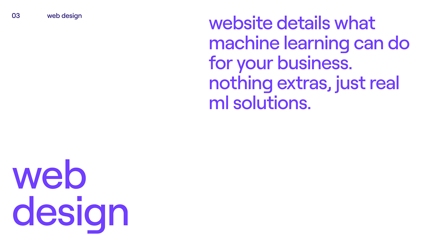 brand identity Figma Logo Design machine learning Technology Web Design  Webdesign Webflow Website purple