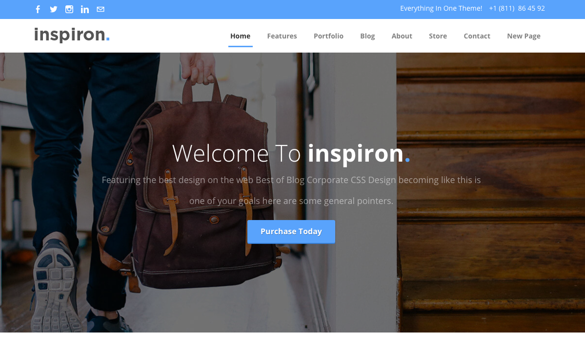 Inspiron theme weebly