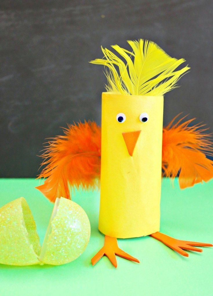 Crazy Easy Chick Easter Craft Rękodzieło Dla Maluchów, Sztuka Dla Dzieci, Impreza, Pomysły, Ręcznie Robione Pomoce Edukacyjne, Zajęcia Dla Niemowląt, Aktywności Dla Dzieci, Rzemiosło