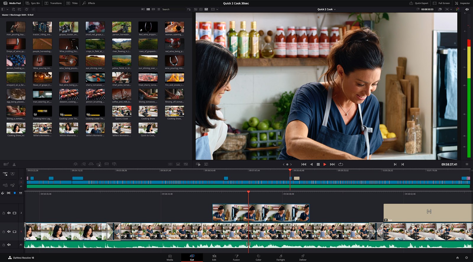 DaVinci Resolve User Interface