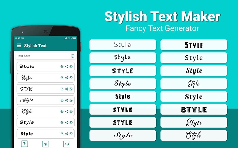 Đổi font chữ Facebook bằng Stylish Text Maker