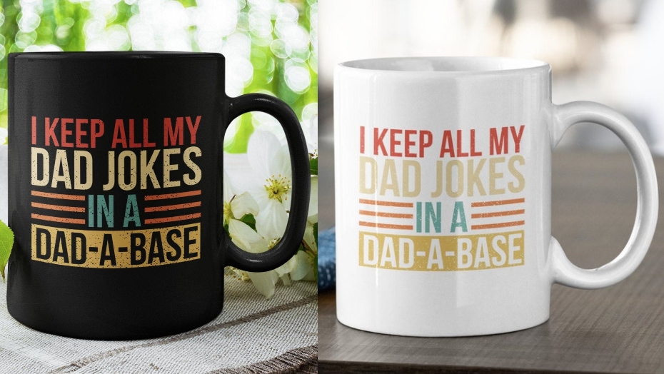 Funny mugs dad joke