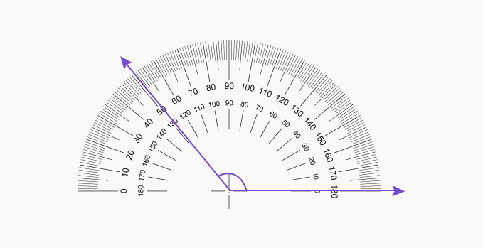 Obtuse Angle with Protractor