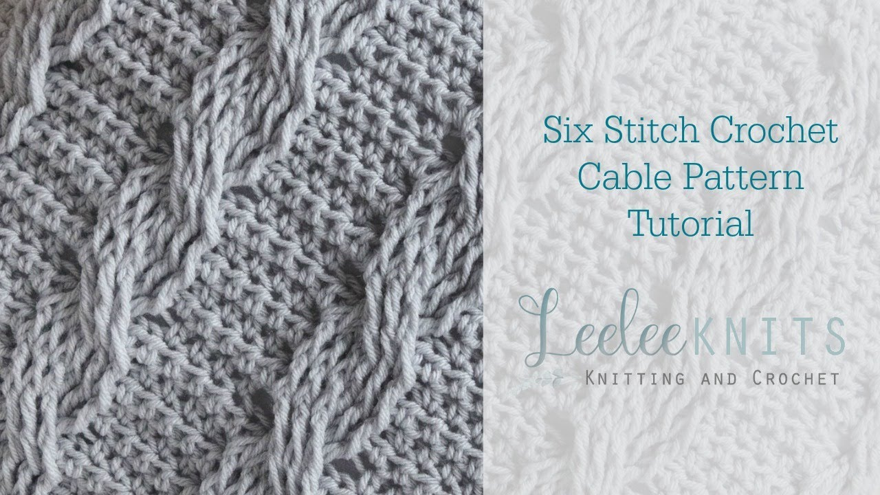 large swatch or blanket with six stitch crochet cables