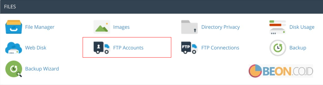 Membuat dan menggunakan FTP account