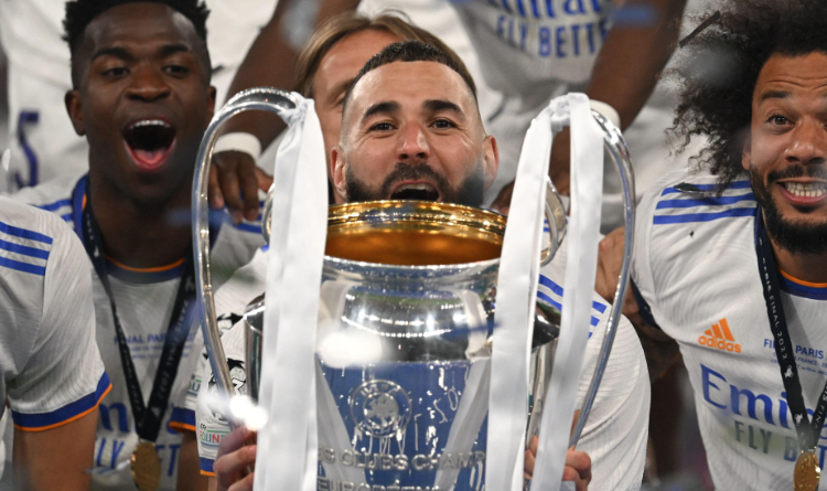Benzema lifts prestigious trophy after victory over Liverpool