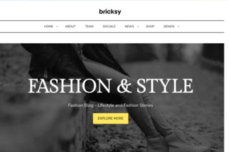 free, responsive, and modern theme