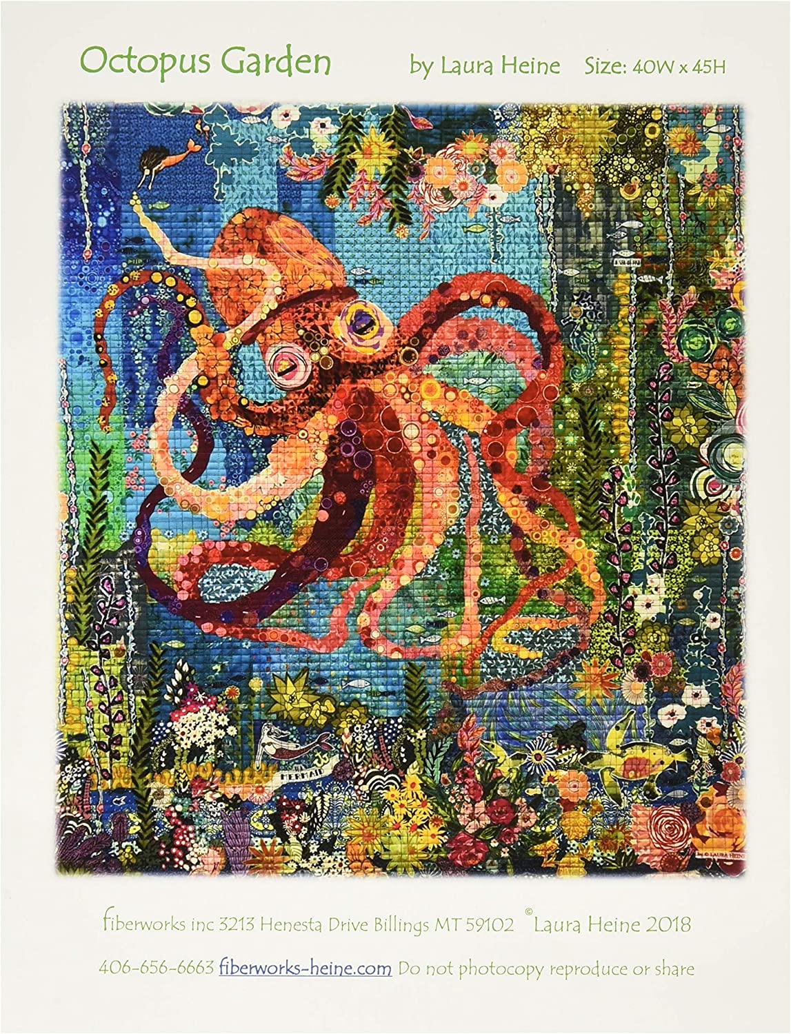 octopus garden collage quilt patterns