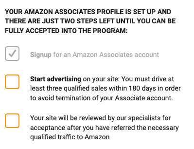 Amazon affiliate program