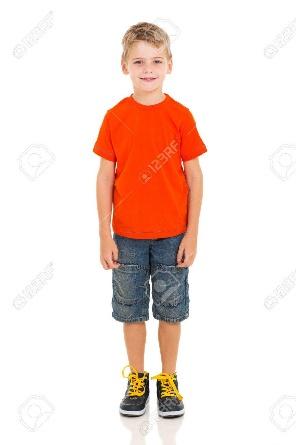 Cute Little Boy Standing On White Background Stock Photo, Picture And  Royalty Free Image. Image 27917009.