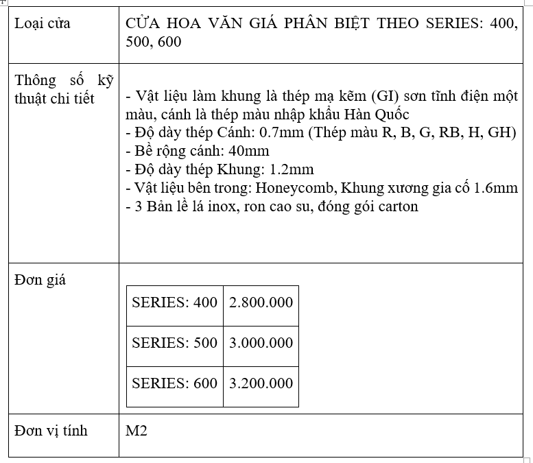 Báo giá cửa thép Hàn Quốc 10 Báo giá cửa thép Hàn Quốc