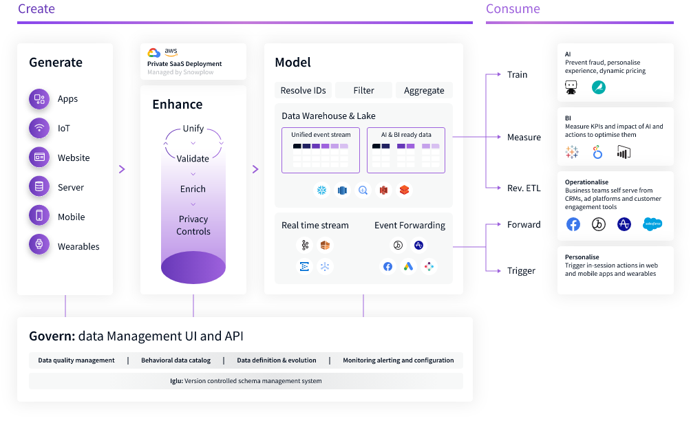 Snowplow's analytics dashboard