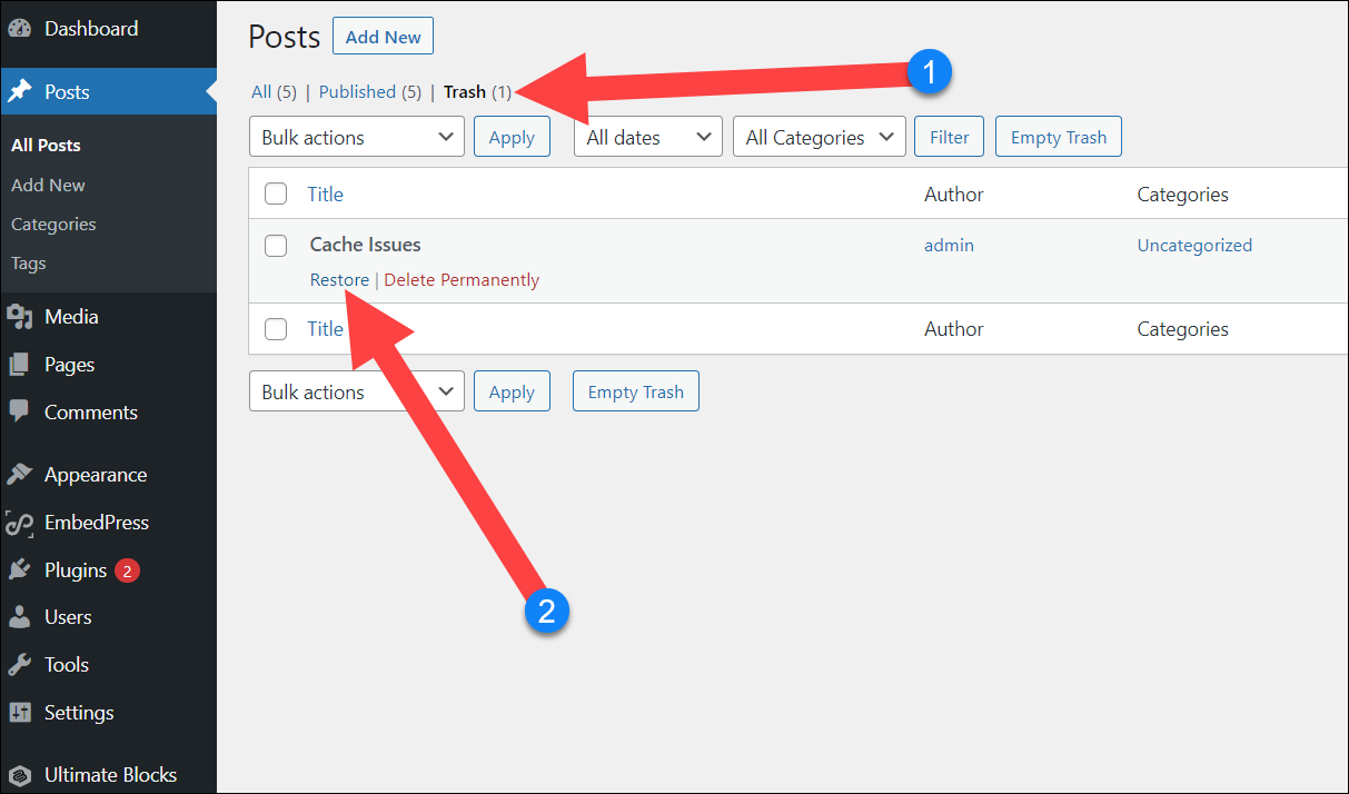 How to unpublish wordpress posts or pages 3 easy ways 