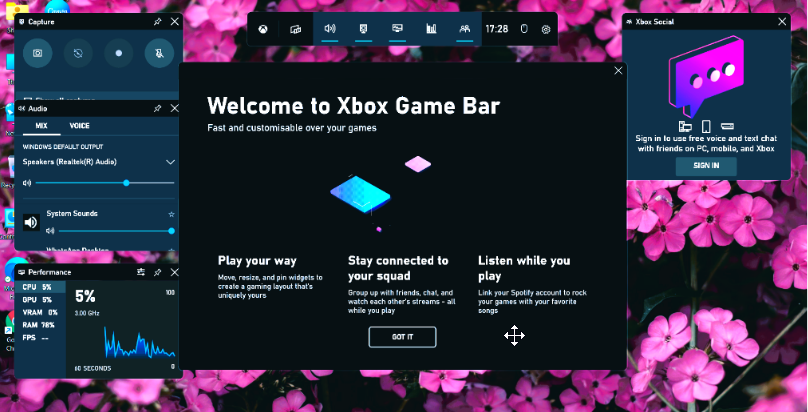 Xbox Game Bar