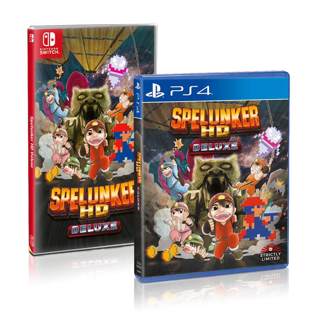 Spelunker HD Deluxe Nintendo Switch PlayStation 4 Strictly Limited