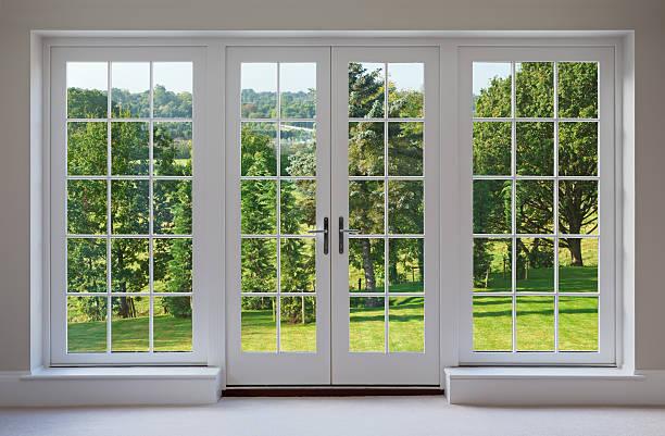 Beautiful Garden Windows Stock Photo - Download Image Now - Window, French  Doors, Patio Doors - iStock