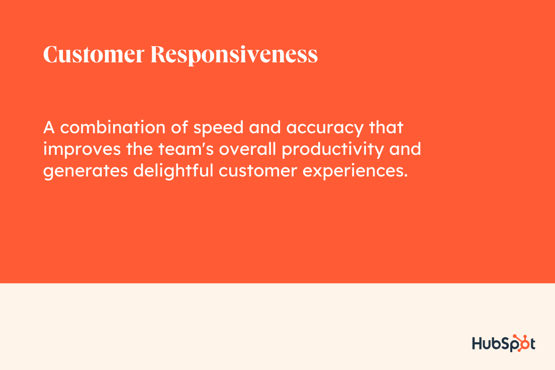 customer responsiveness