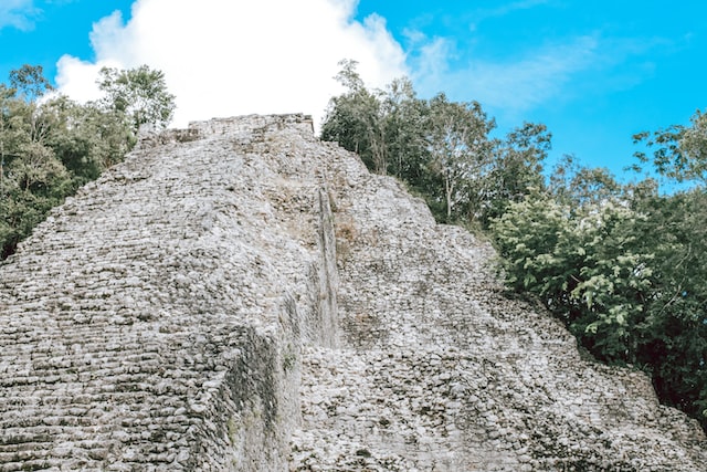 Coba ruins pyramid remains