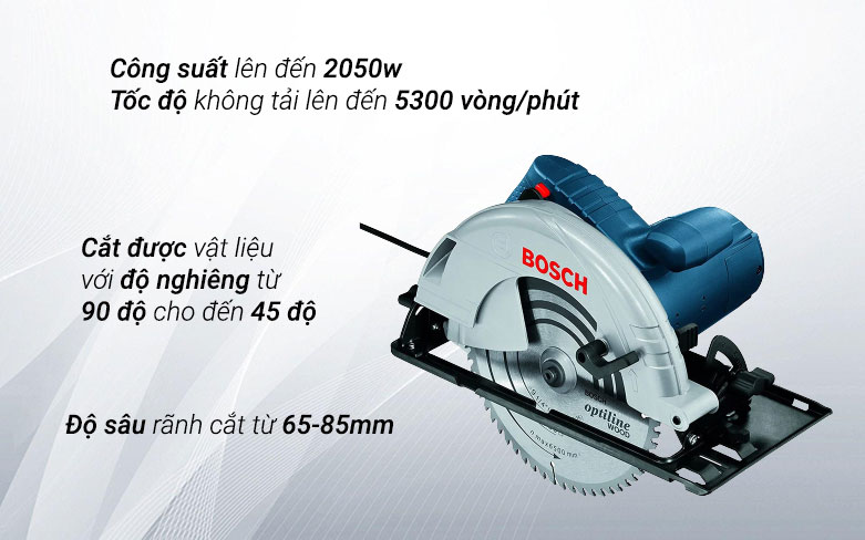 Máy Cưa Đĩa Bosch GKS 235 turbo 06015A2 | Công suất hoạt động cao
