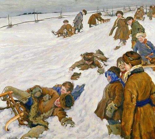 Александр Моравов. Зимний спорт. 1913 г.