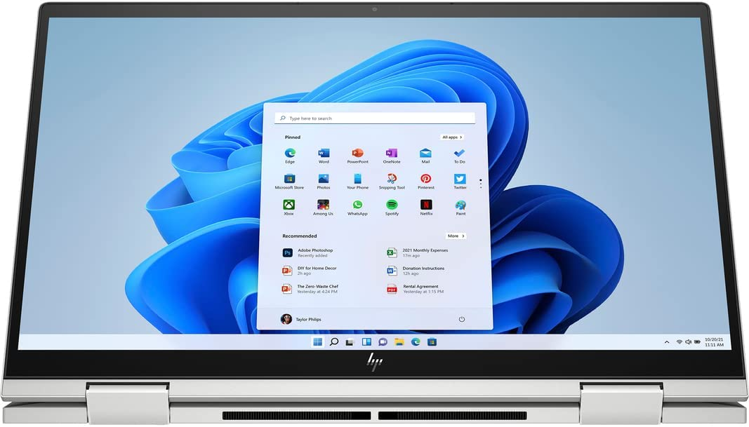 This image shows the HP Envy X360 2022.