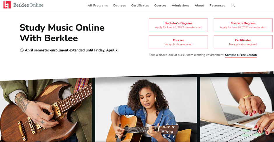 Berklee College of Music - Berklee Online, the best online music school.